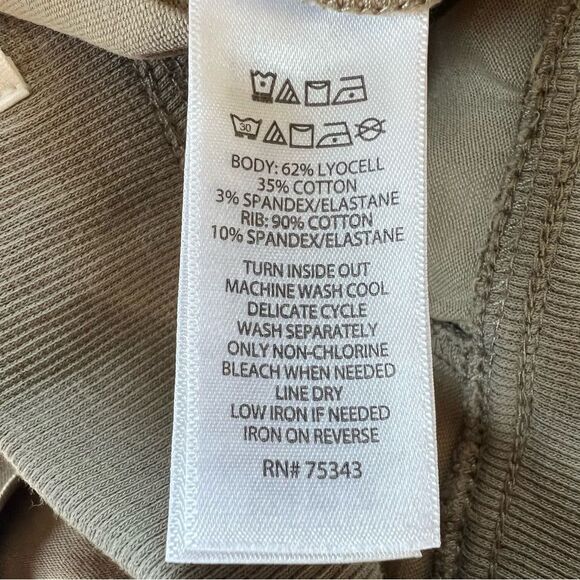 C&C California Comfort Waist Pull On Tan Cargo Jogger Pants Size M/L - Picture 13 of 14